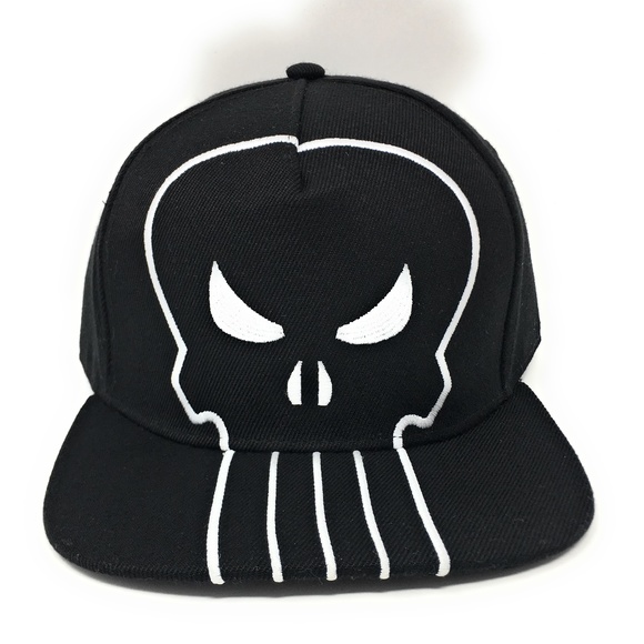 Punisher - Logo White/Black Snapback - Picture 1 of 5
